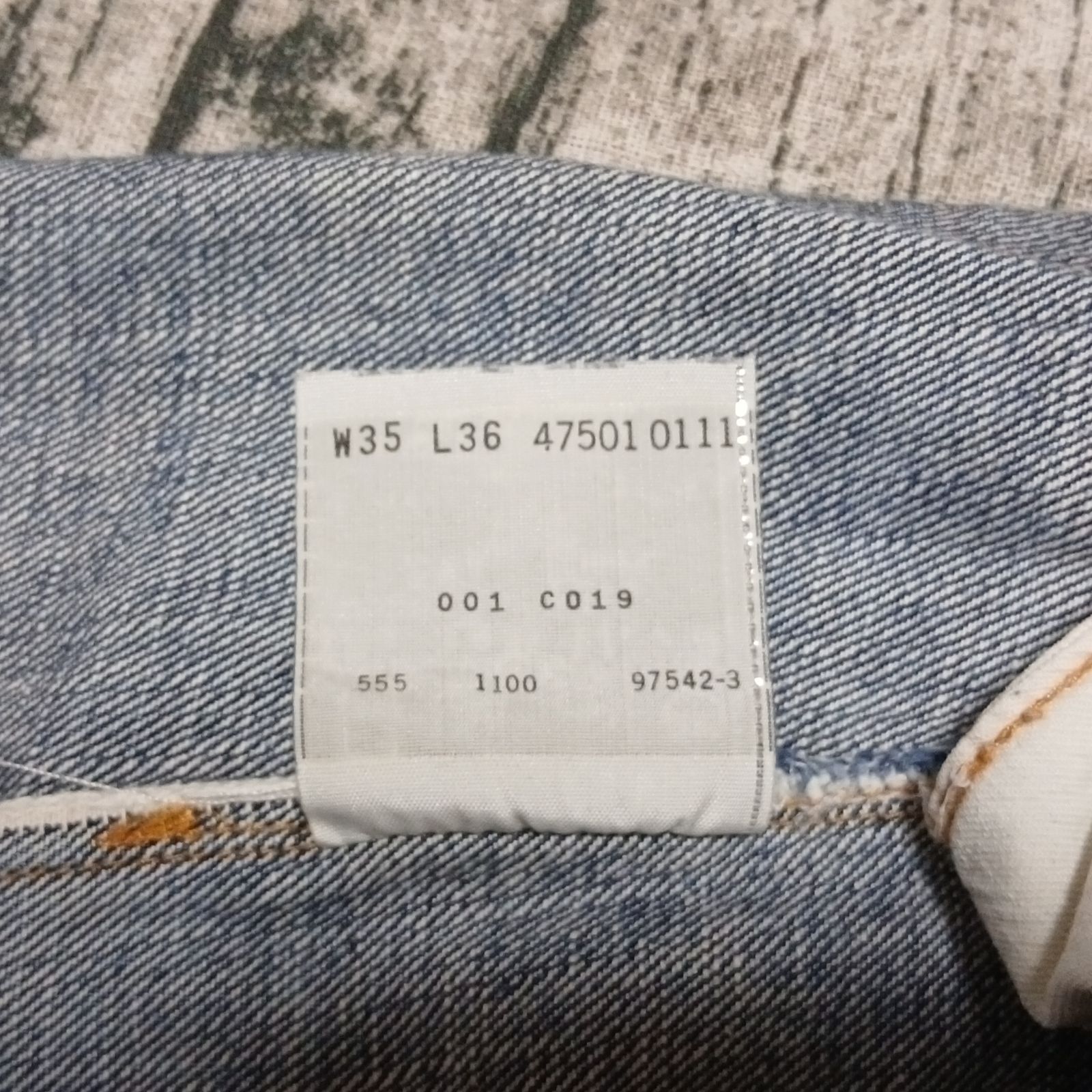 バレンシア製 LEVI'S 501XX 1947 レザーパッチ 雰囲気系 555 W35表記】 超雰囲気 バレンシア製 LEVI'S 501XX 1947 レザーパッチ 555