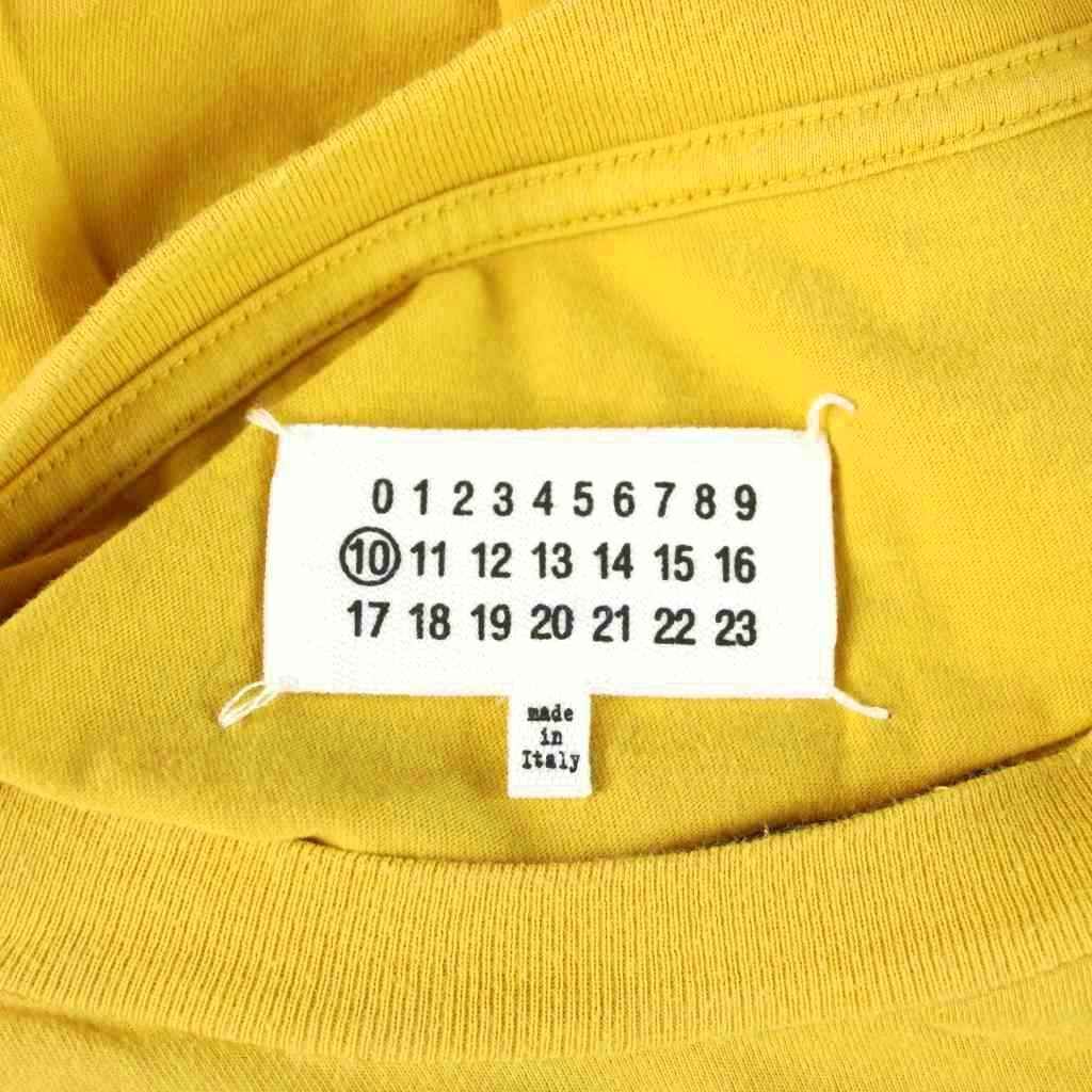メゾンマルジェラ 10 Maison Margiela 10 19SS Tシャツ 48 黄 イエロー