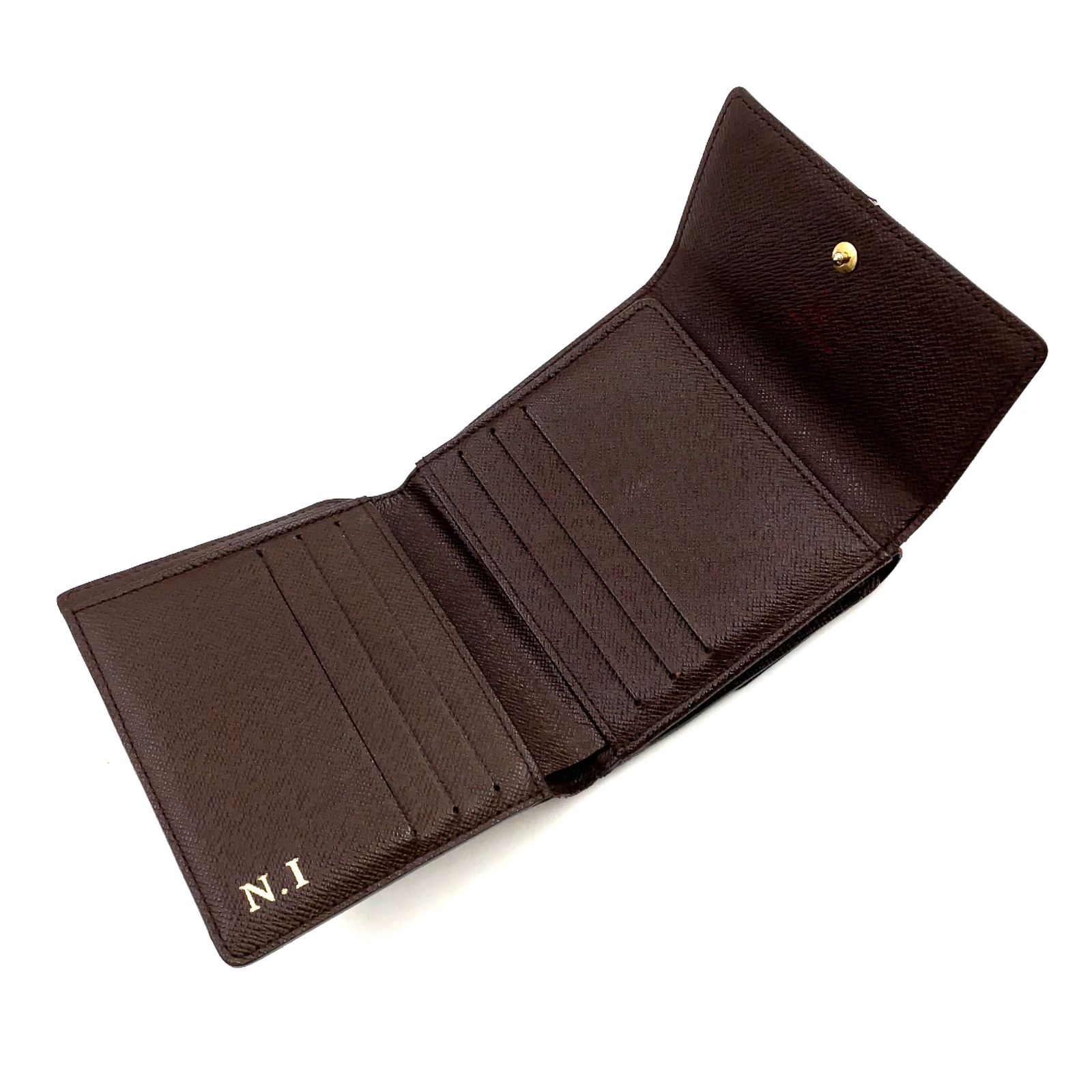 新着】LOUIS VUITTON ポルトフォイユ エリーズ ダミエエベヌ