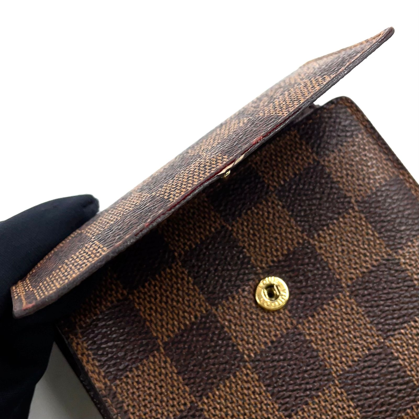 新着】LOUIS VUITTON ポルトフォイユ エリーズ ダミエエベヌ