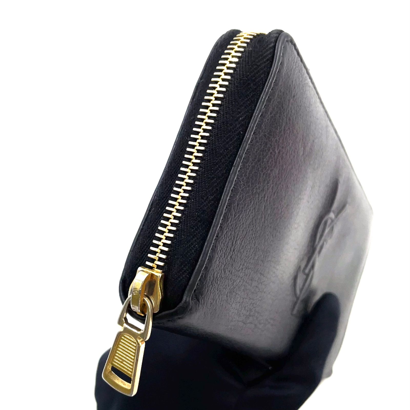 新着】YVES SAINT LAURENT YSLロゴ ベルドジュール ラウンドファスナー