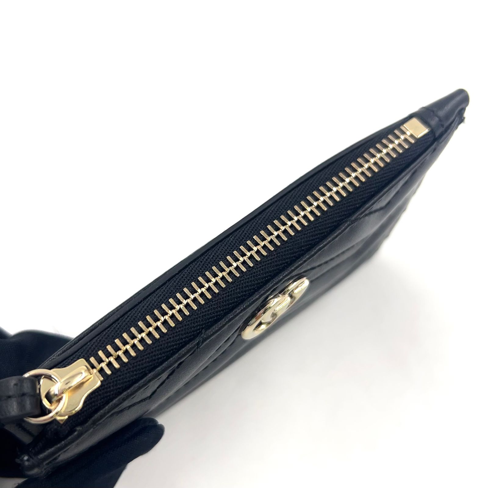 新着】GUCCI GGマーモント キーリング付き レザー ブラック コイン