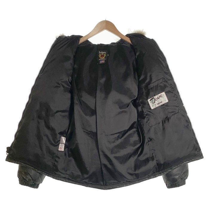 Schott ショット ラムレザー 羊革 コヨーテ ファー ダウン ジャケット