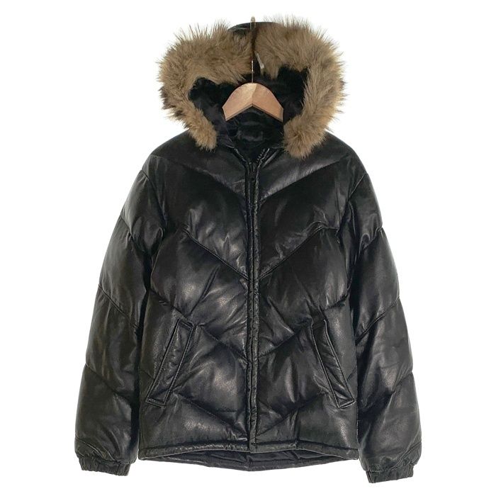 Schott ショット ラムレザー 羊革 コヨーテ ファー ダウン ジャケット