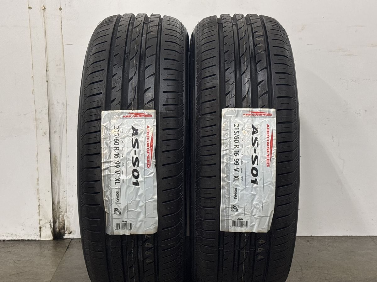 2024年製 未走行 超バリ溝】215/60R16 2本 アロースピード AS-S01 WR-Z