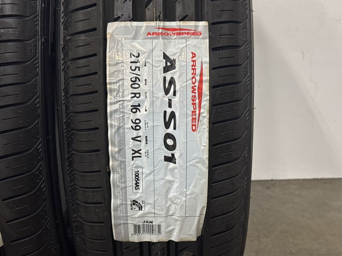 2024年製 未走行 超バリ溝】215/60R16 2本 アロースピード AS-S01 WR-Z