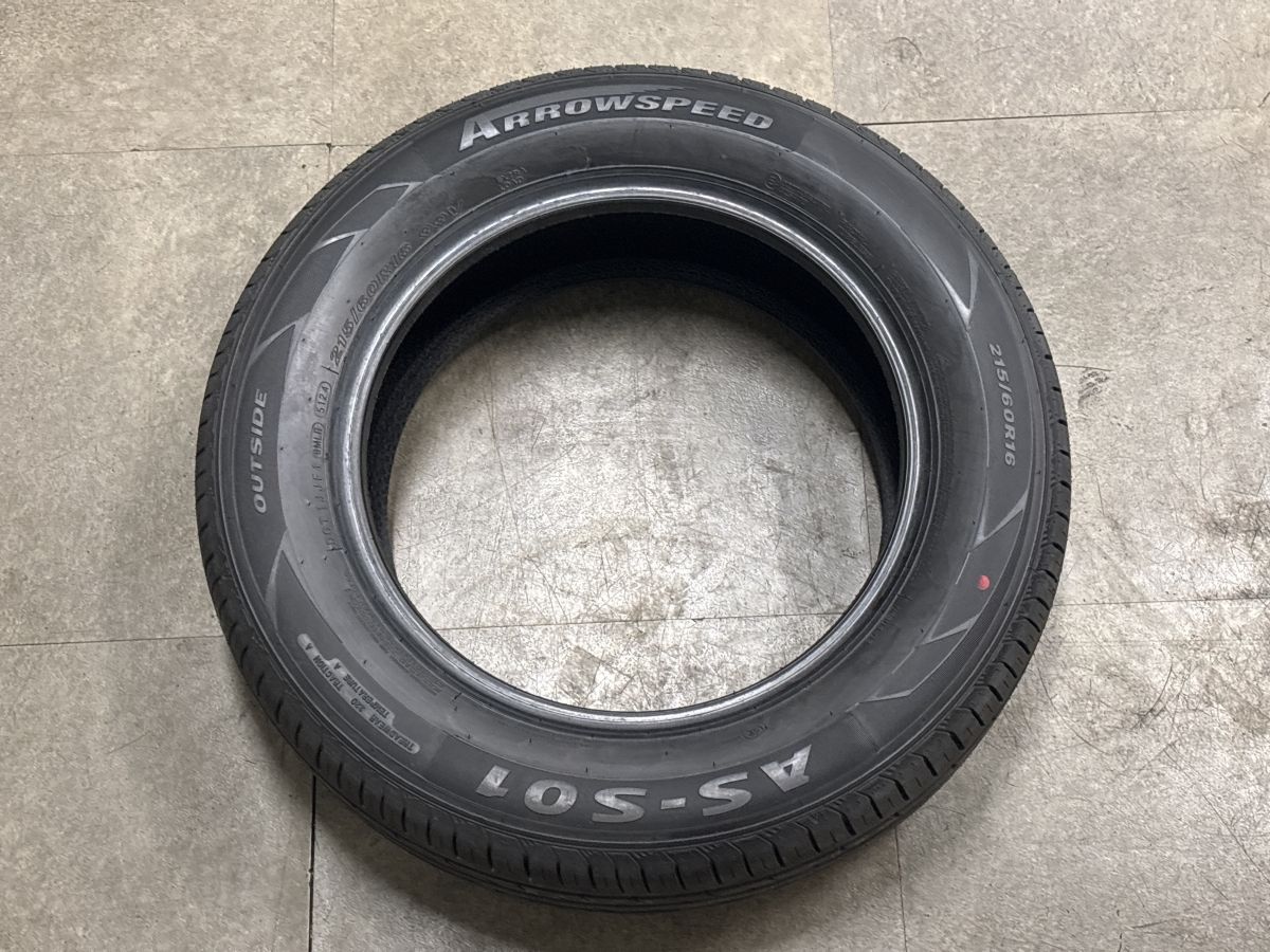 2024年製 未走行 超バリ溝】215/60R16 2本 アロースピード AS-S01 WR-Z 