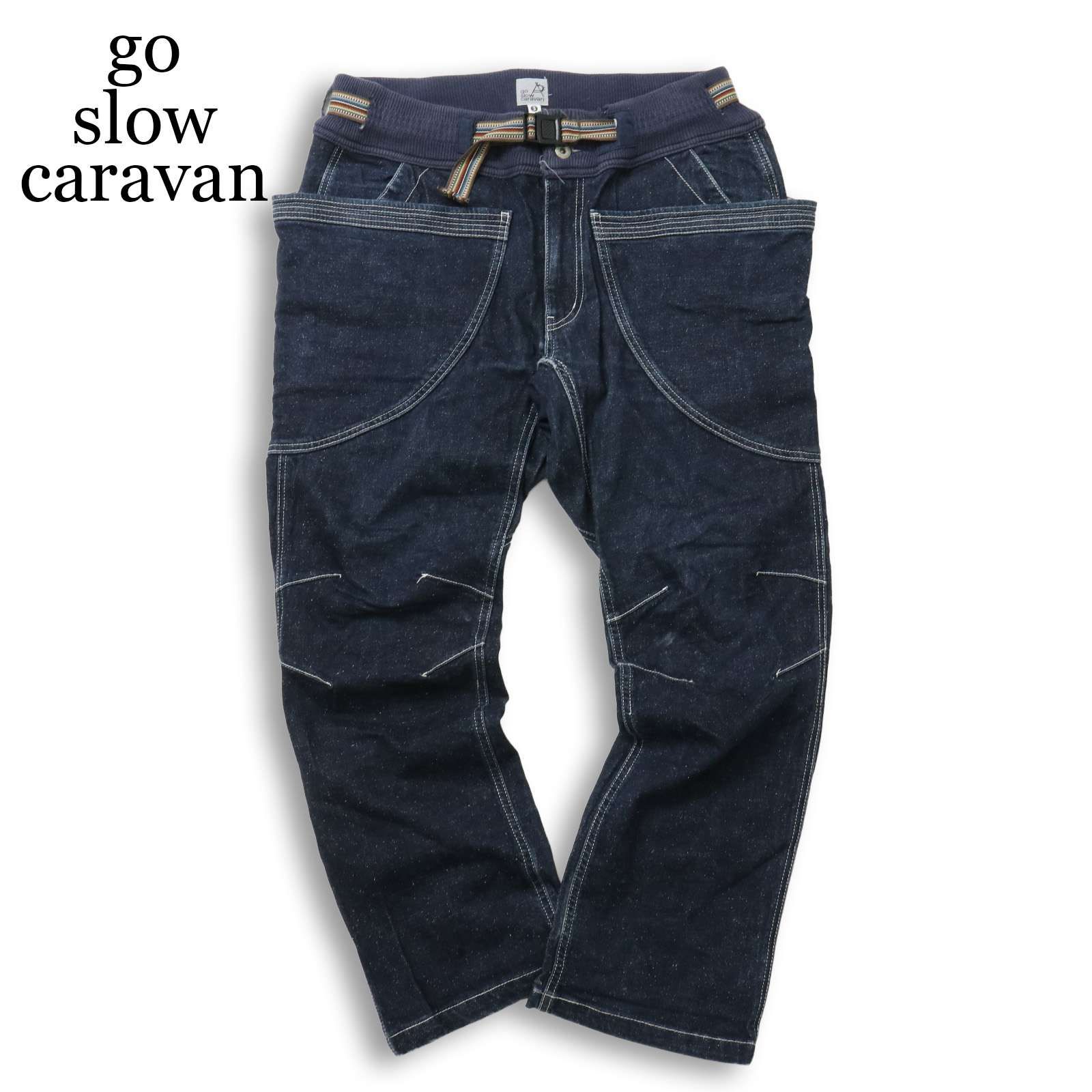 Go Slow Caravan Go Slow Caravan All Year Stretch Three-dimensional Cut Bender Climbing Denim Pants Sz.3 Mens