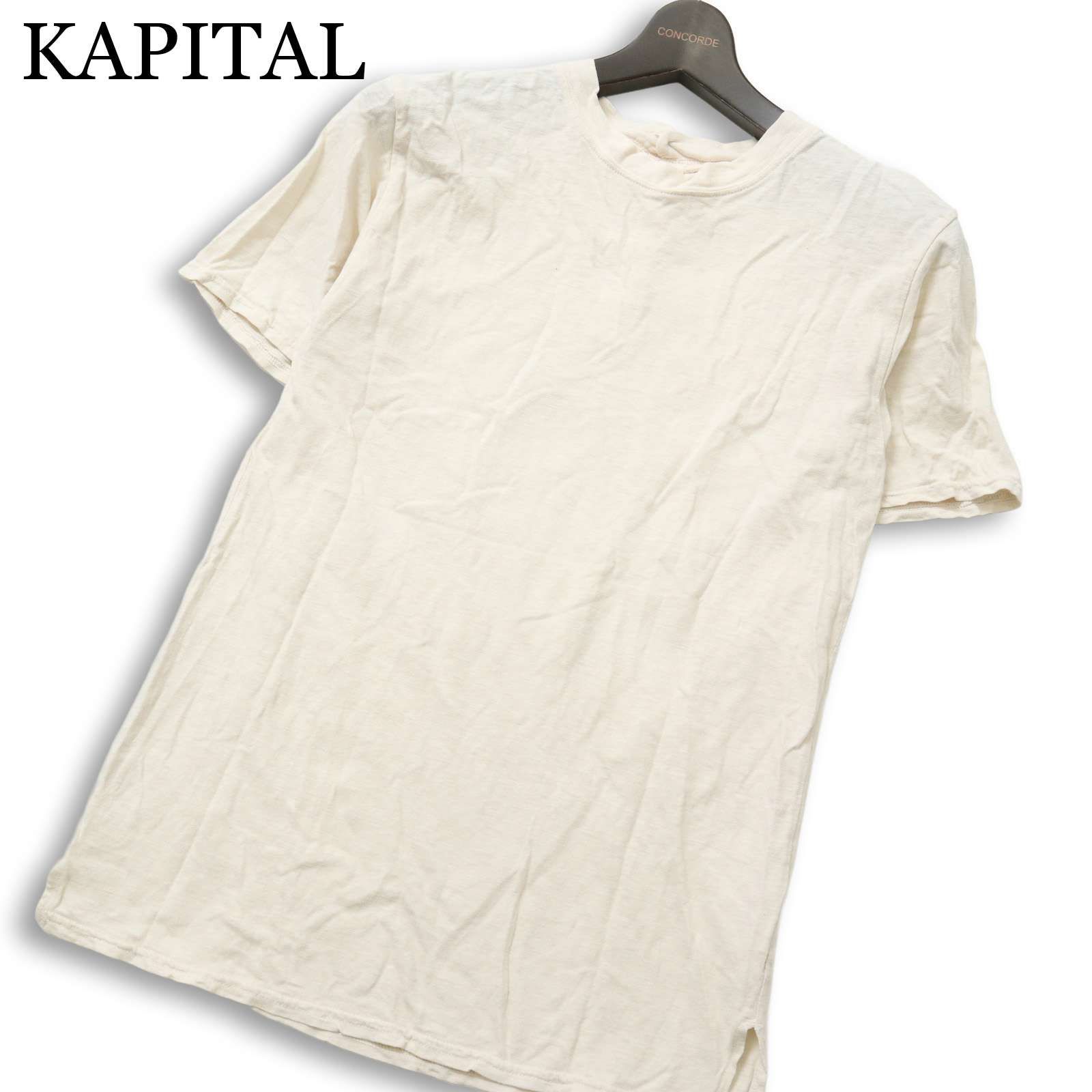 KAPITAL キャピタル 春夏☆ 麻 リネン混 半袖 ネップ ヴィンテージ加工
