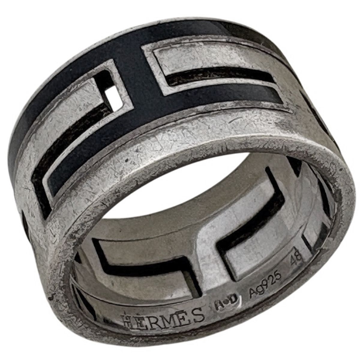 エルメス HERMES ムーブアッシュ リング 指輪 8号 シルバー925