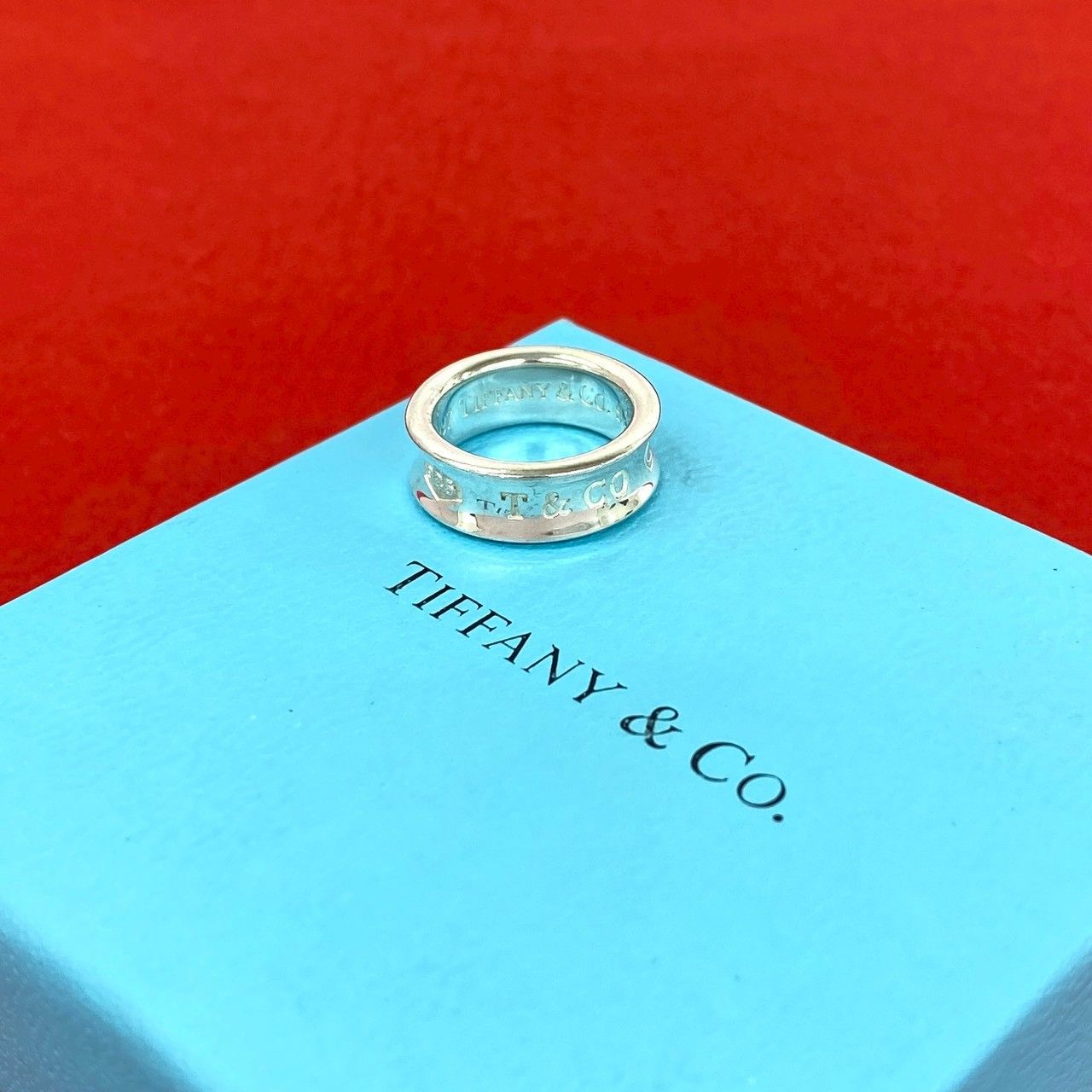 極 美品 TIFFANY&Co. ティファニー ヴィンテージ ナロー リング