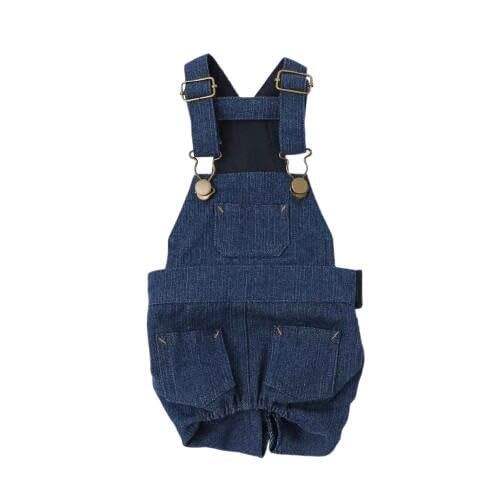 monch?ri モンシェリ [ストレッチデニムオーバーオール] 犬 服 ドッグウェア 小型犬 (XL/ネイビー) かわいい おしゃれ お出かけ 旅行 人気 ブランド トイプードル チワワ