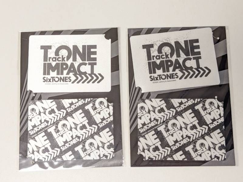 新品未開封 SixTONES ツアーステッカー 2点セット Track ONE IMPACT