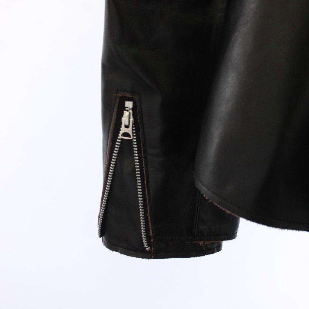 サカイ sacai 25AW ダブルライダースジャケット カウレザー 2 黒 25