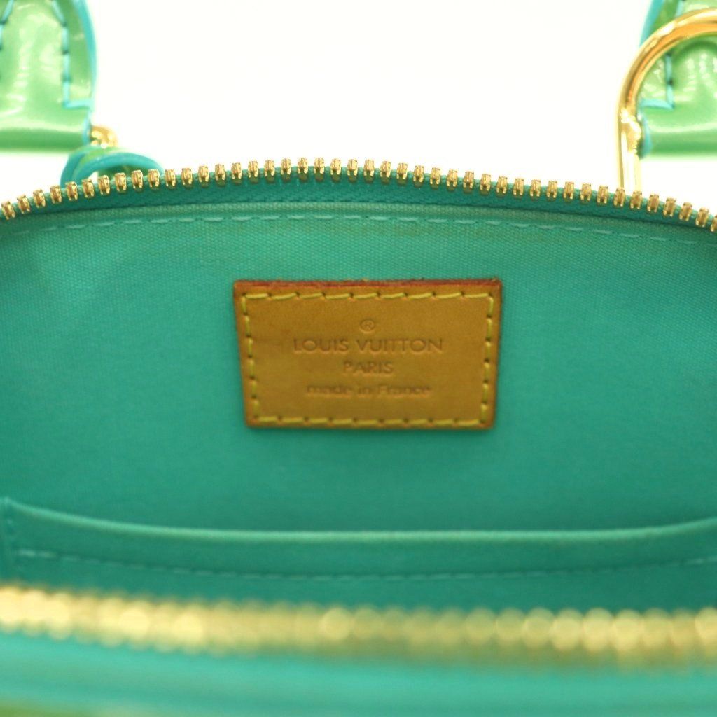 LOUIS VUITTON ルイヴィトン アルマBB ヴェルニ グリーン バッグ LOUIS 