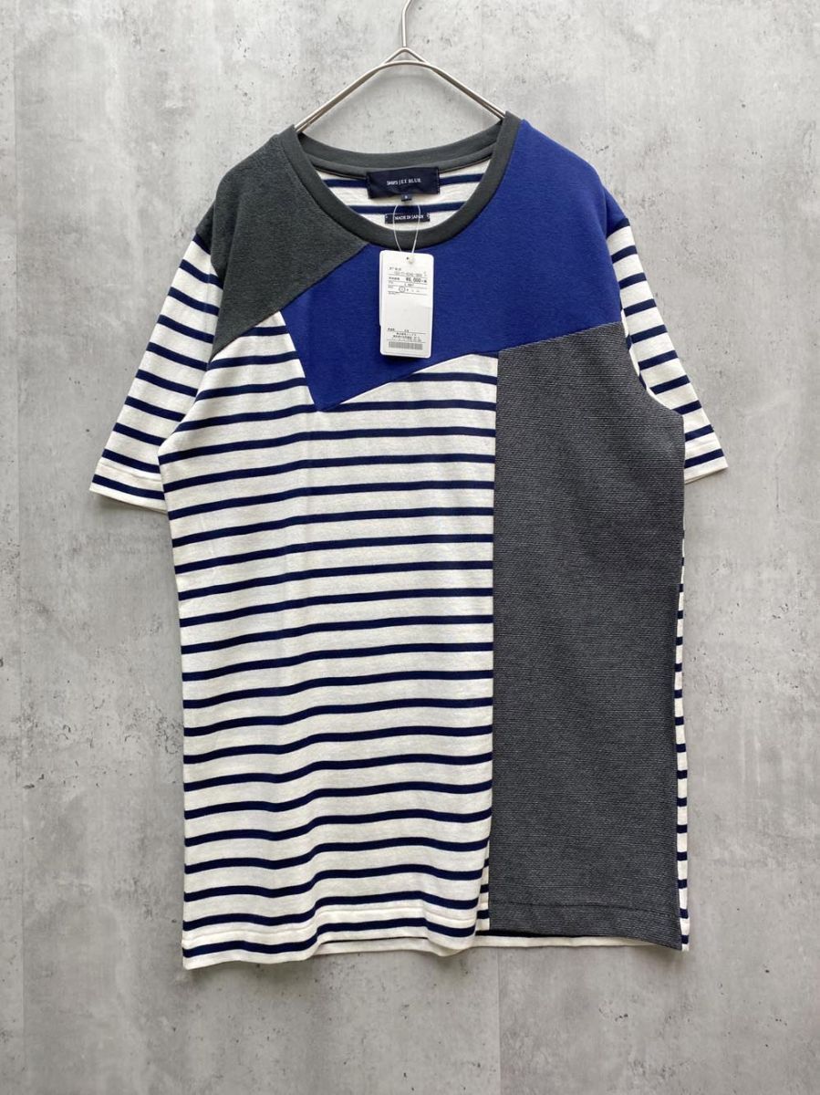 新品 SHIPS JET BLUE シップスジェットブルー ボーダー 半袖 Tシャツ