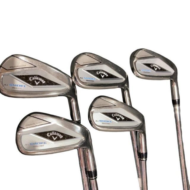  キャロウェイ PARADYM Ai SMOKE MAX FAST 5S アイアンセット IR NS PRO ZELOS 7 (フレックスS) メンズ 男性用 右利き 右用 Cランク ゴルフクラブ