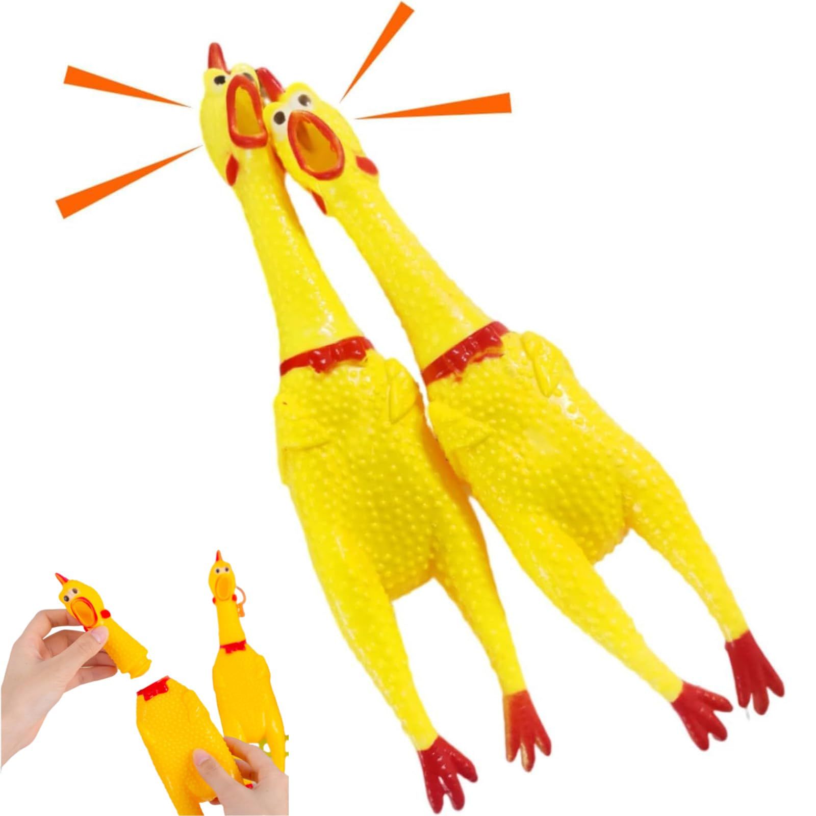 YUWENW 大声で鳴くニワトリおもしろ 叫ぶ チキン 2個セット 叫ぶ