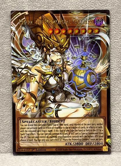 遊戯王 英語 北米版 始まりの神ファーラ オーバーフレーム ウルトラ