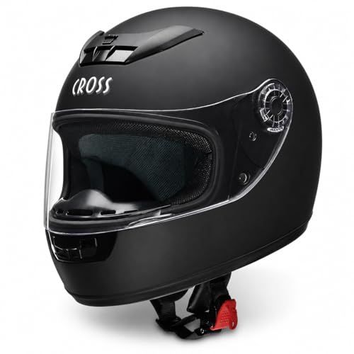 リード工業(LEAD) バイクヘルメット フルフェイス CROSS スタンダード ハーフマットブラック フリーサイズ CR-715 -pms cc1de216