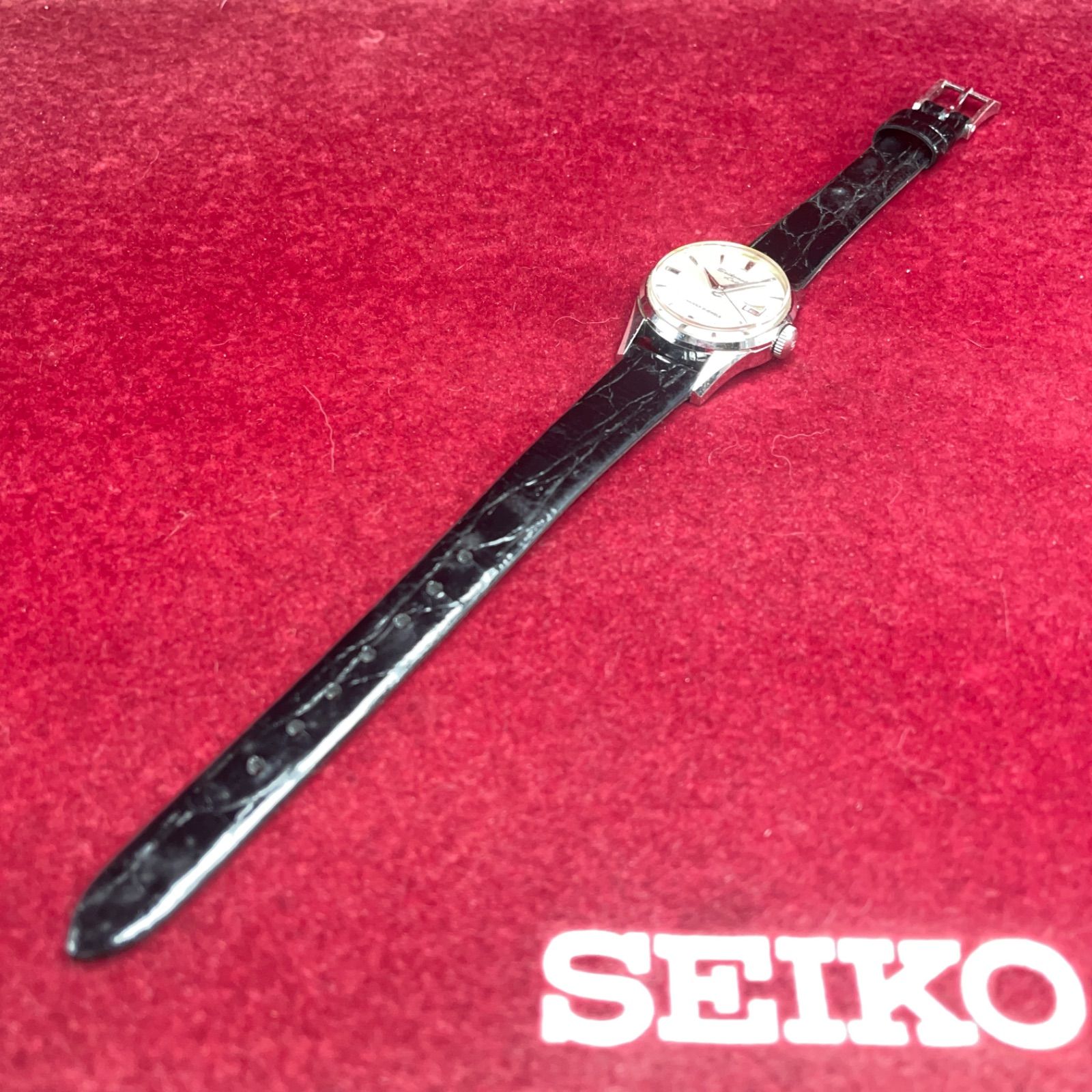 ☆OH済 SEIKO セイコーマチック レディ 1966年製 純正尾錠 純正竜頭