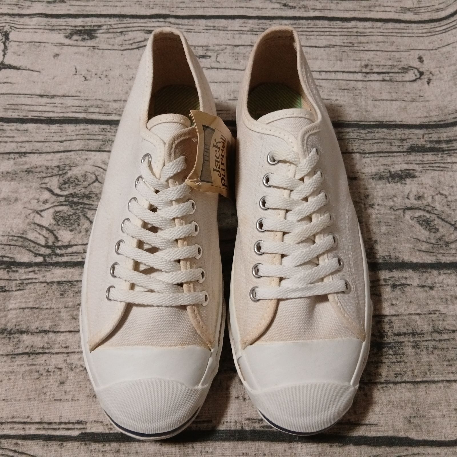 26cm / US 7.5】80s Made in USA CONVERSE JACK PURCELL CANVAS WHITE