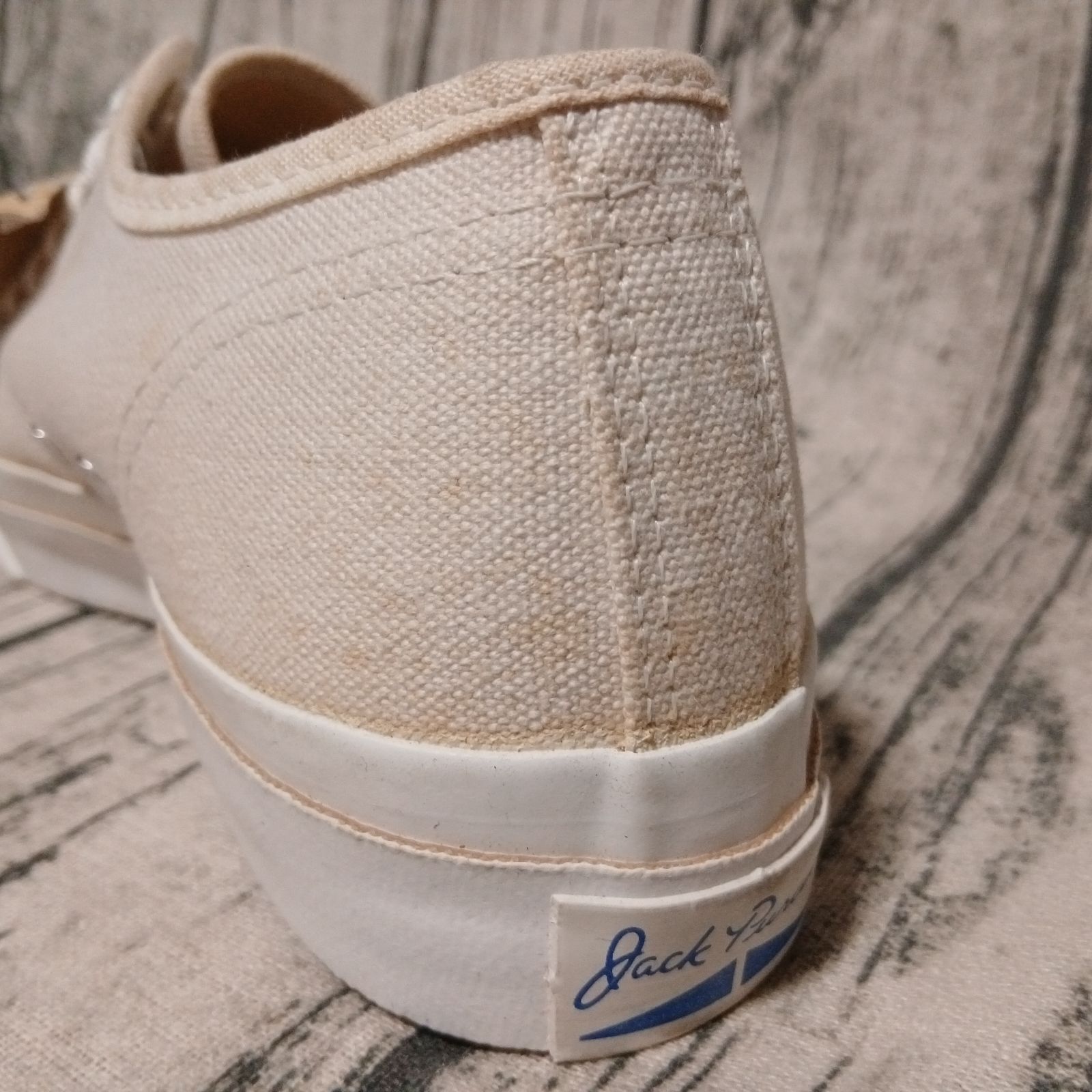 26cm / US 7.5】80s Made in USA CONVERSE JACK PURCELL CANVAS WHITE