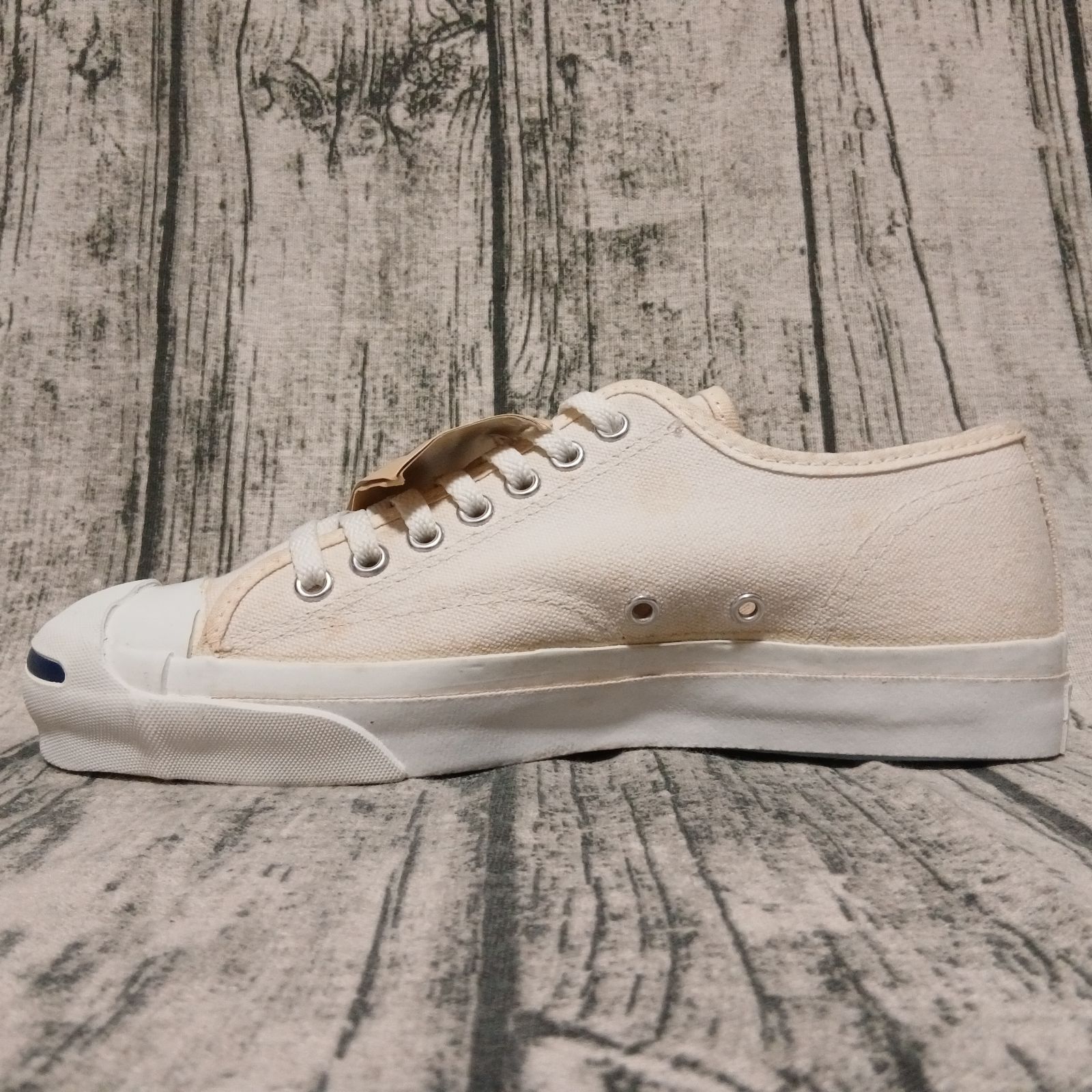 26cm / US 7.5】80s Made in USA CONVERSE JACK PURCELL CANVAS WHITE