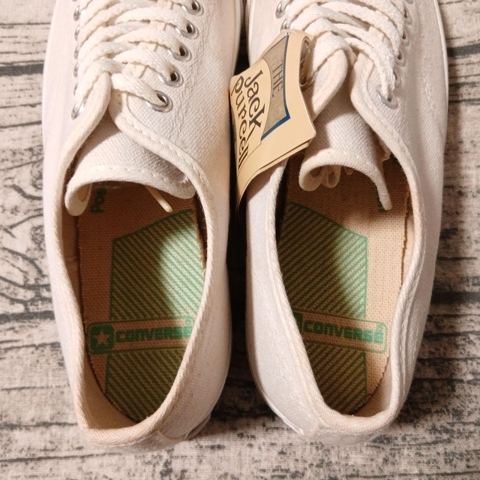 【SundaY様限定✨】コンバース ジャックパーセル made in USA 26cm / US 7.5】80s Made in USA CONVERSE JACK PURCELL CANVAS WHITE