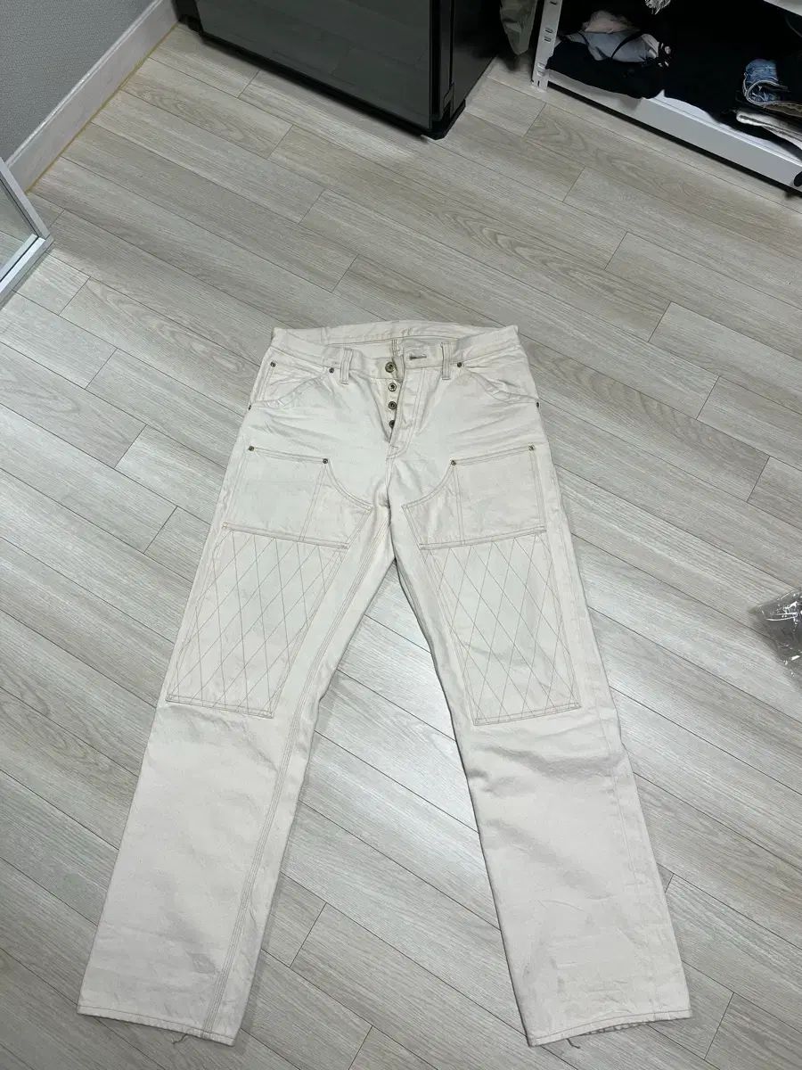 TROPHY CLOTHING (トロフィークロージング) 1606 ナチュラル デニム ダブルニー 34 43,999円