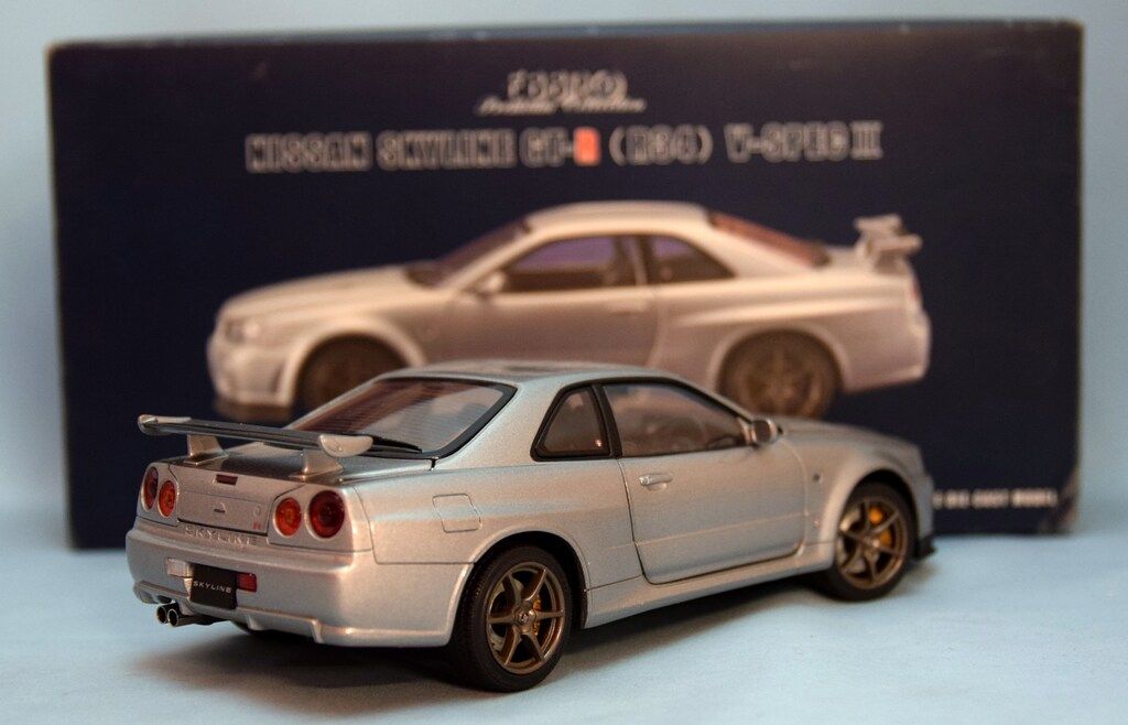 エムエムピー 1/24 EBBRO NISSAN SKYLINE GT-R(R34) V-SPECII Silver エムエムピー 1/24 EBBRO NISSAN SKYLINE GT-R(R34) V-SPECII Silver