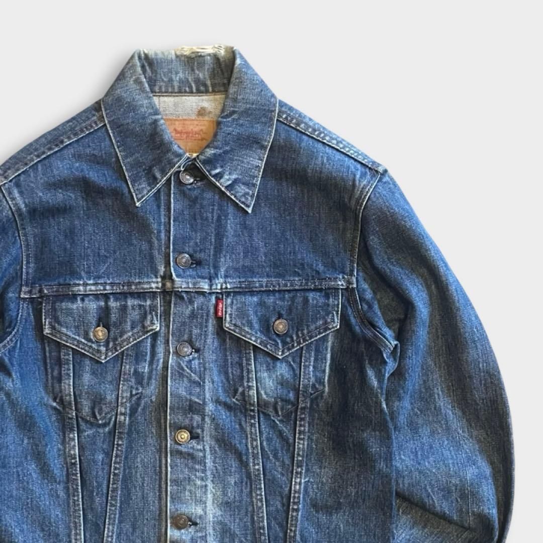 70s USA製 Levi's 70505 Gジャン デニム ジャケット ヒゲ - メルカリ