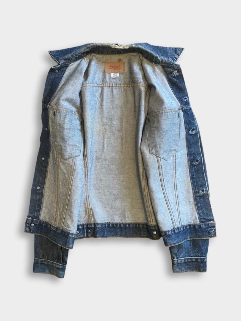 70s USA製 Levi's 70505 Gジャン デニム ジャケット ヒゲ - メルカリ