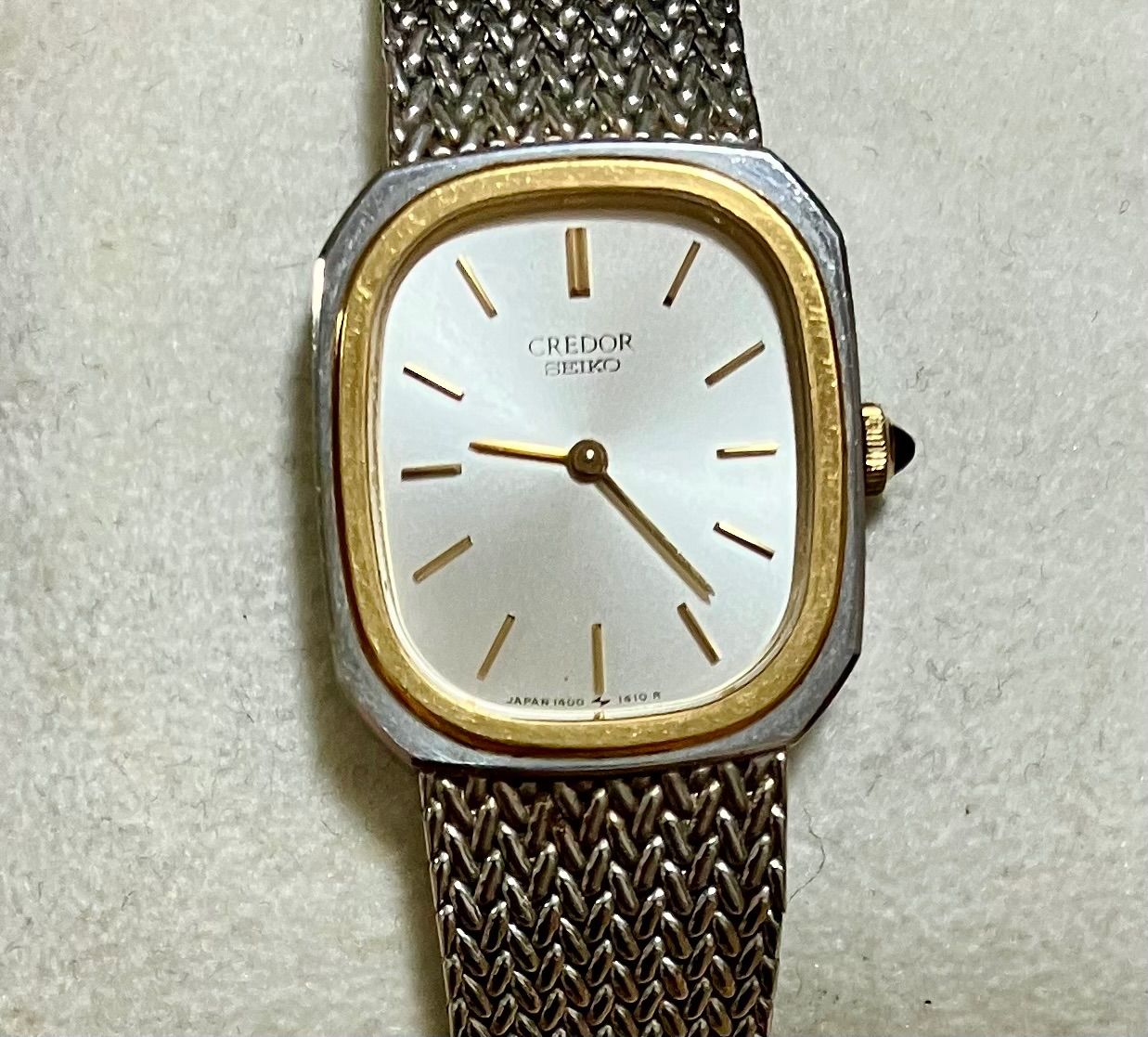 ◆SEIKO CREDOR 1400-5880 稼働 レディース時計　10646 ☆稼動品☆SEIKO セイコー/CREDOR クレドール☆1400-5880☆クォーツ