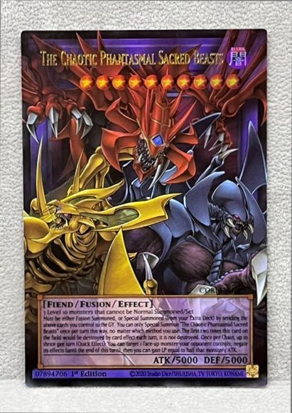 遊戯王 英語 北米版 混沌の三幻魔 オーバーフレーム ウルトラレア 1st