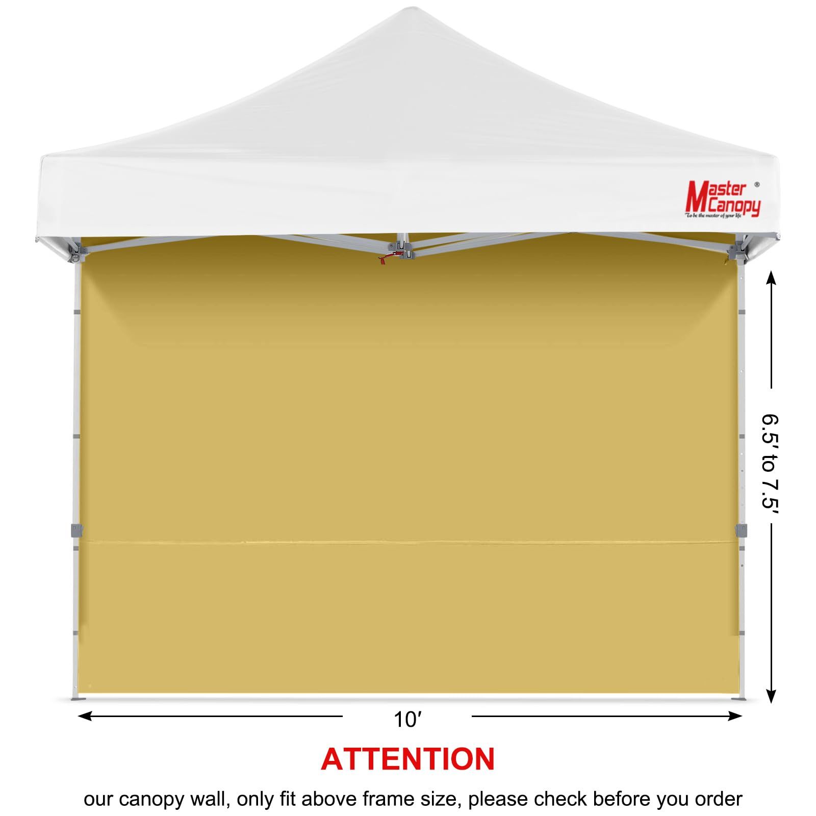 マスターキャノピー（MASTERCANOPY）サイドシート（横幕）タープテント