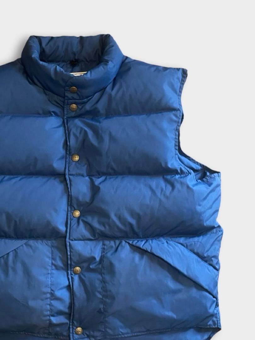 70s LLBean エルエルビーン ダウンベスト ネイビー ブルー M相当
