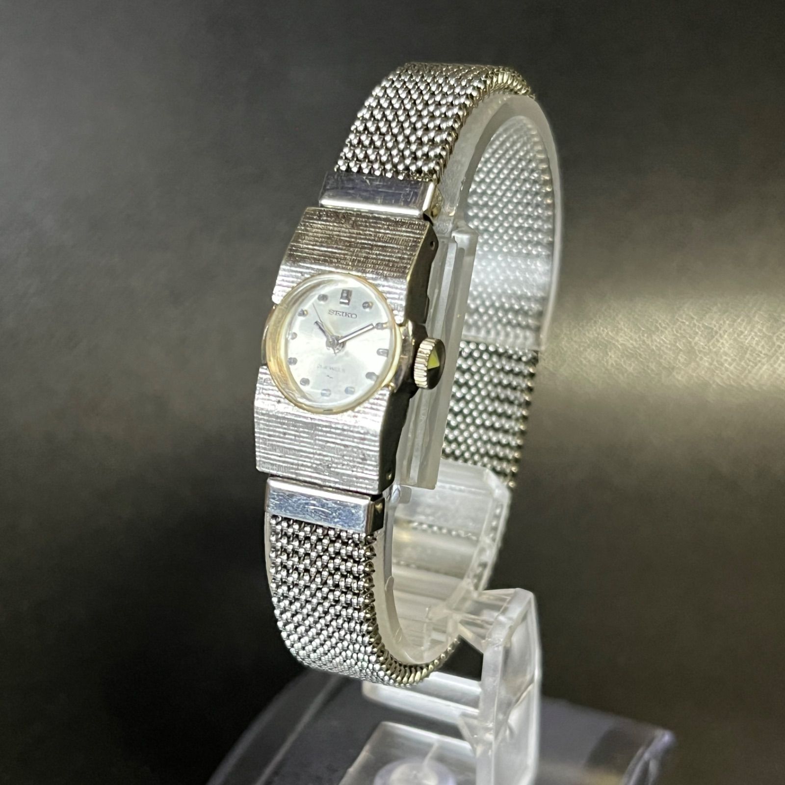 [Working Product] SEIKO Seiko 1104-0140 Ladies Watch, Manual Winding, Operation Confirmed, Silver
