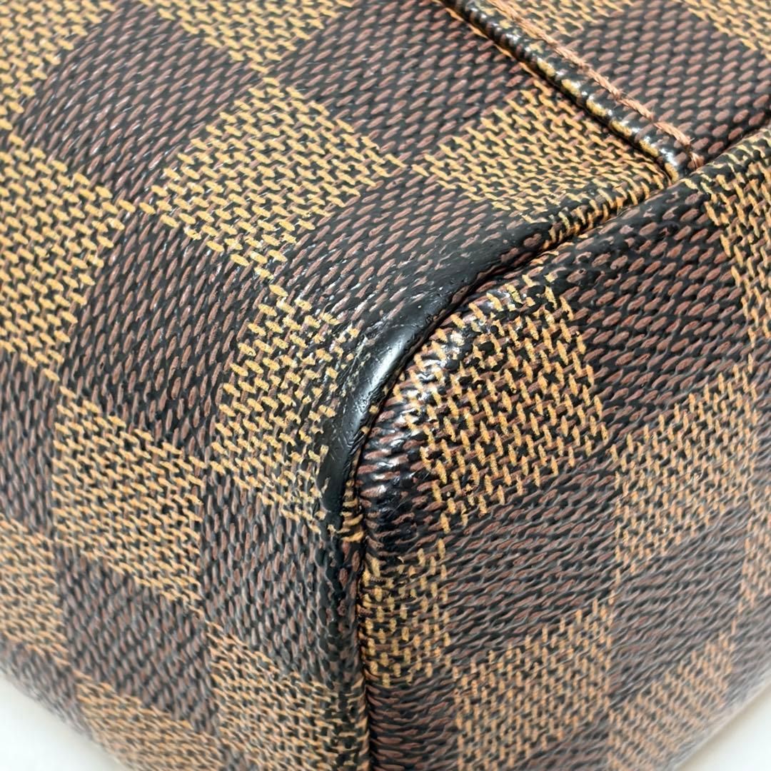 極美品 ルイヴィトン PVC ショルダーバッグ ダミエ オラフPM ブラウン Louis Vuitton ルイヴィトン オラフPM ショルダーバッグ ダミエ エベヌ