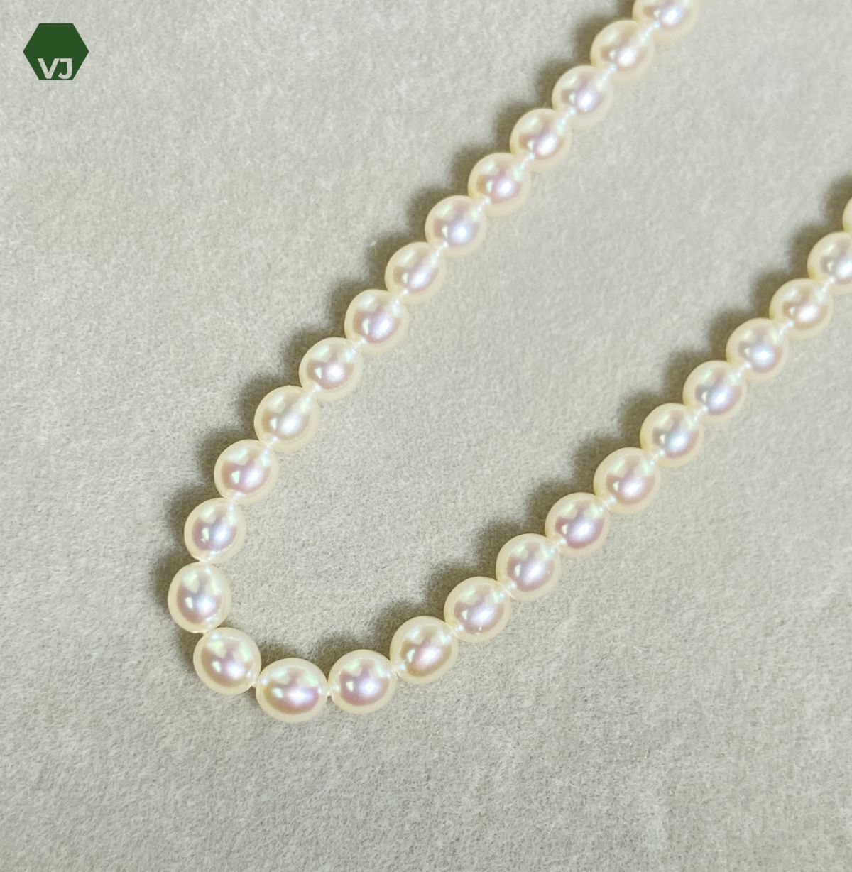 34-15】【TASAKI】K18WG ベビーパール ネックレス【中古】【K18WG