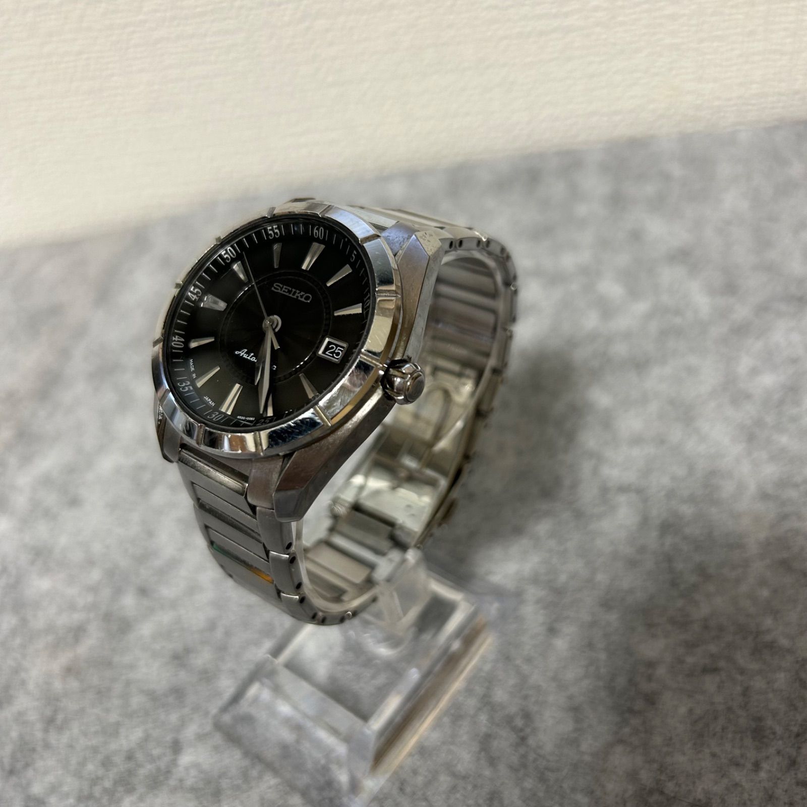 Seiko Presage SARY003 Automatic Watch Black Dial Date SEIKO PRESAGE Metal Band Mechanical