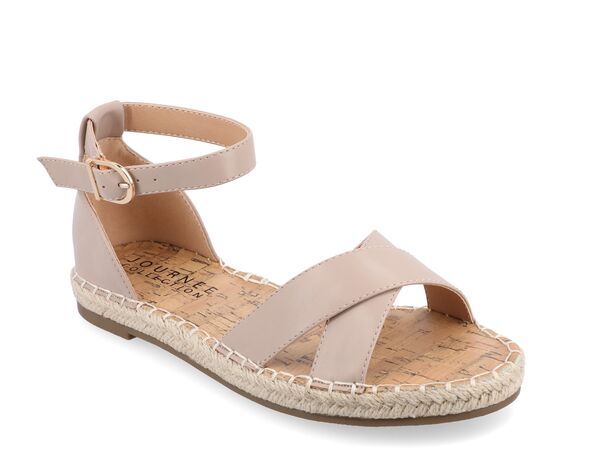 ジュルネ コレクション レディース シューズ サンダル Journee Collection Lyddia Espadrille Sandal Taupe トープ