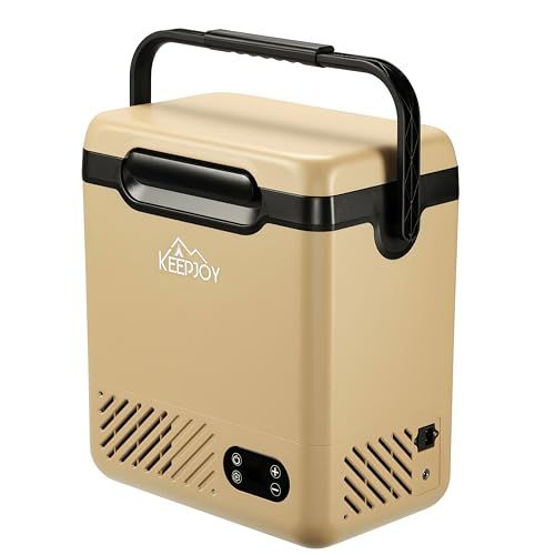 【迅速に発送】KEEPJOY 車載冷蔵庫 ポータブル冷蔵庫 12L 急速冷蔵冷凍 -20℃ コードレス 屋外 ハンドル付き 4WAY 電源対応 100?240V家庭用 12V/24V車載用 ソーラーパネルに対応 アウトドア キャンプ 運動会 498b926f