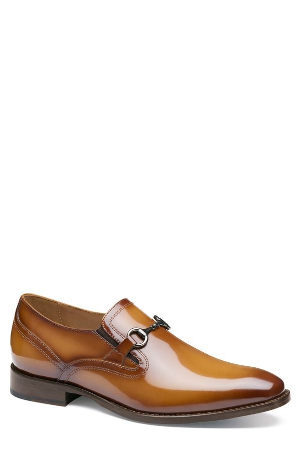 ジョンストンアンドマーフィー メンズ シューズ ローファー Johnston Murphy Richland Bit Loafer Tan BrushOff Leather タン