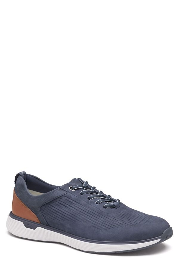 ジョンストンアンドマーフィー メンズ シューズ スニーカー Johnston Murphy Prentiss 2 Waterproof Sneaker Navy Tumbled Nubuck ネイビー