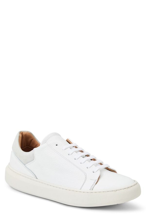ブルーノマグリ メンズ シューズ スニーカー Bruno Magli Salvatore Sneaker White Tumbled ホワイト