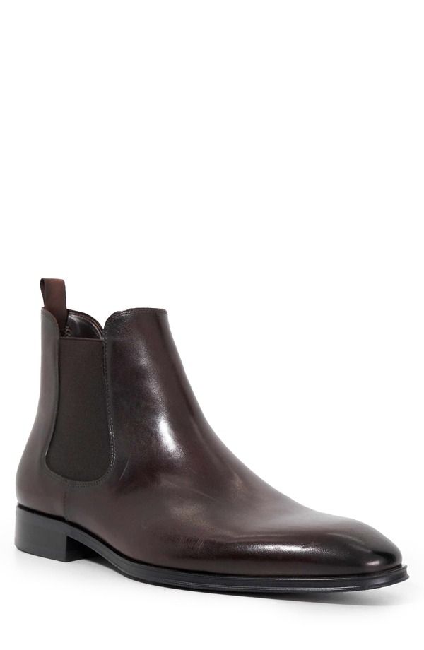 デューンロンドン メンズ シューズ ブーツ・レインブーツ チェルシーブーツ チェルシー Dune London Matchin Plain Toe Chelsea Boot Dark Brown ブラ