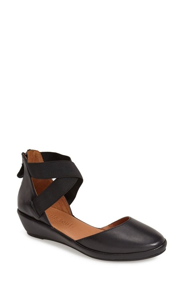 ジェントルソウルズ レディース シューズ ヒール サンダル Gentle Soulsignature Noa Elastic Strap dOrsay Sandal Black ブラック