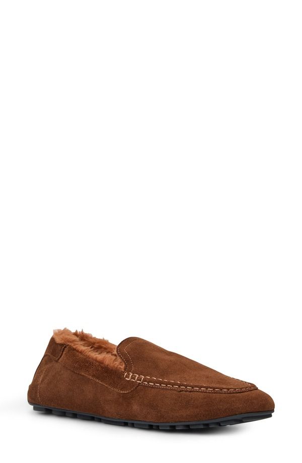 アクアタリア レディース シューズ スリッポン・ローファー Aquatalia Qalista Weatherproofaux Shearling Linedriving Shoe Brandy Ca