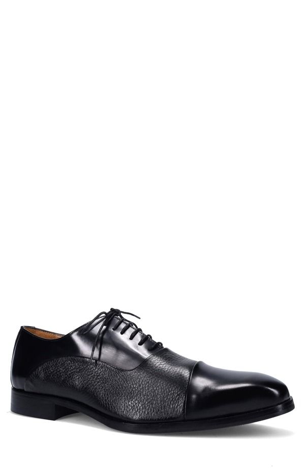 ロンホワイト メンズ シューズ オックスフォード キャップ Ron Whitedman Weatherproof Cap Toe Oxford Black Black ブラック